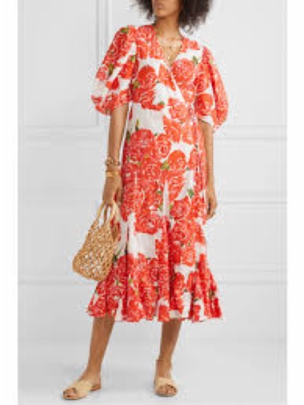 RHODE Resort Fiona wrap dress Rose Bouquet